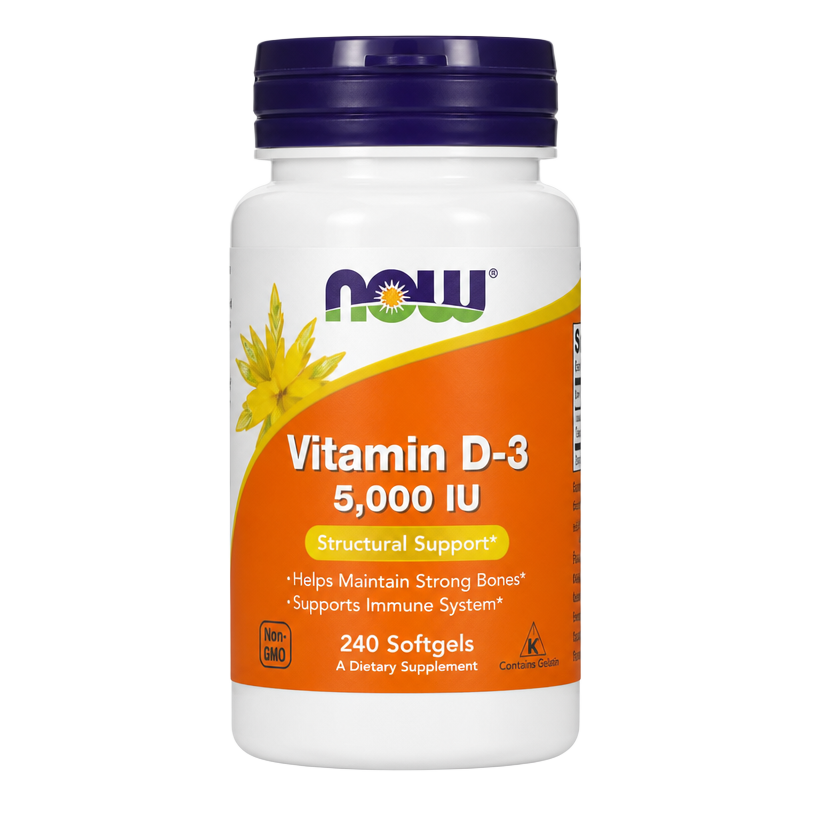 NOW Foods Vitamin D3 5000 IU Softgels